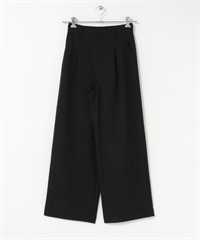 F by ROSSO / UR TECH SMOOTHLUXE 打褶寬褲(黑色-38-BLACK)