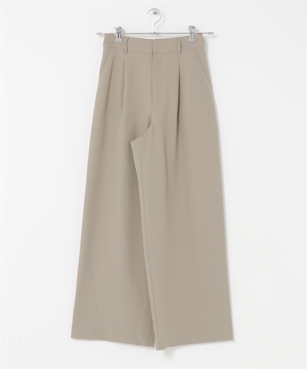 F by ROSSO / UR TECH SMOOTHLUXE 打褶寬褲(膚色-38-BEIGE)