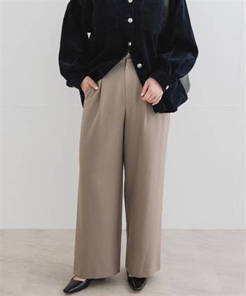 F by ROSSO / UR TECH SMOOTHLUXE 打褶寬褲