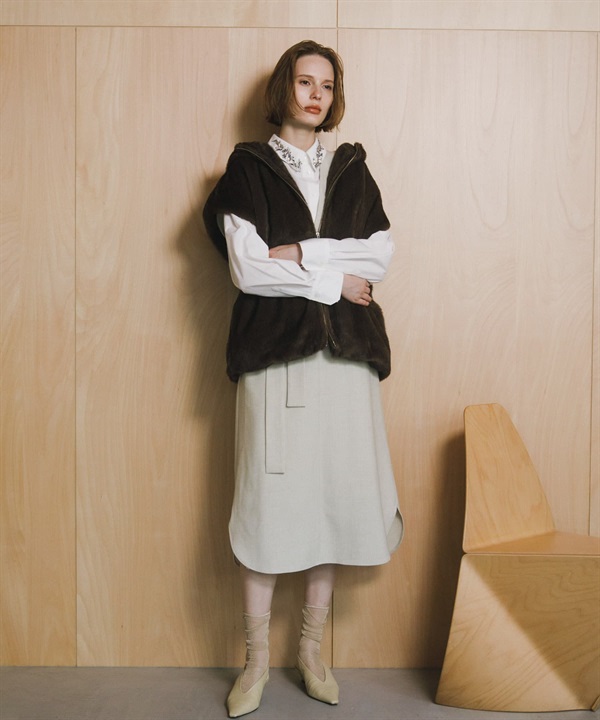 腰帶設計背心裙