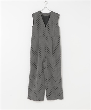 F by ROSSO 植絨點點連身褲(灰色-38-GRAY)