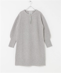 F by ROSSO 漢密爾頓羊毛半拉鍊迷你洋裝(灰色-FREE-GRAY)