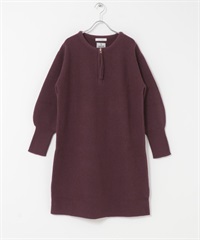 F by ROSSO 漢密爾頓羊毛半拉鍊迷你洋裝(櫻桃紅-FREE-其他紅色)