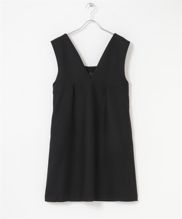 F by ROSSO 日本製2WAY畝條迷你背心洋裝(黑色-FREE-BLACK)