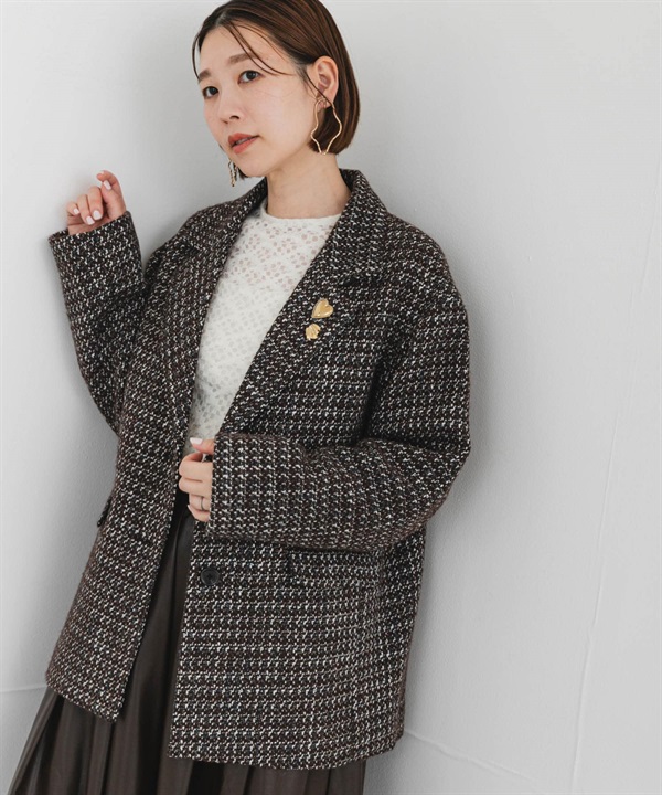 F by ROSSO / UR TECH 粗花呢西裝式大衣