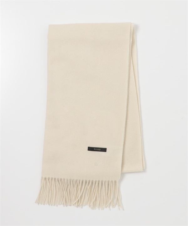 混喀什米爾素色圍巾(米白色-FREE-OFF WHITE)