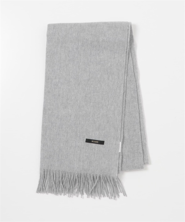 混喀什米爾素色圍巾(灰色-FREE-GRAY)