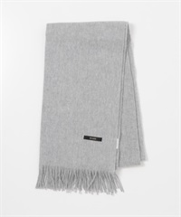 混喀什米爾素色圍巾(灰色-FREE-GRAY)