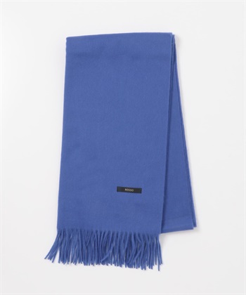 混喀什米爾素色圍巾(寶藍色-FREE-ROYAL BLUE)
