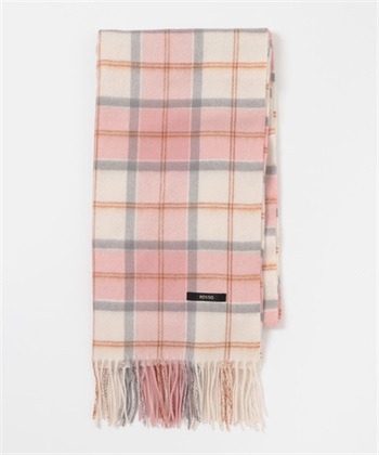 混喀什米爾格紋圍巾