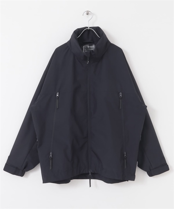 【別注】+phenix / WINDSTOPPER by GORE-TEX LABS 2WAY 立領連帽夾克(藏青色-M-NAVY)