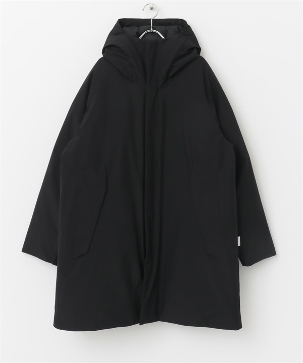 【別注】+phenix / WINDSTOPPER by GORE-TEX LABS 連帽羽絨大衣(黑色-M-BLACK)