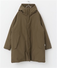 【別注】+phenix / WINDSTOPPER by GORE-TEX LABS 連帽羽絨大衣(棕色-M-BROWN)
