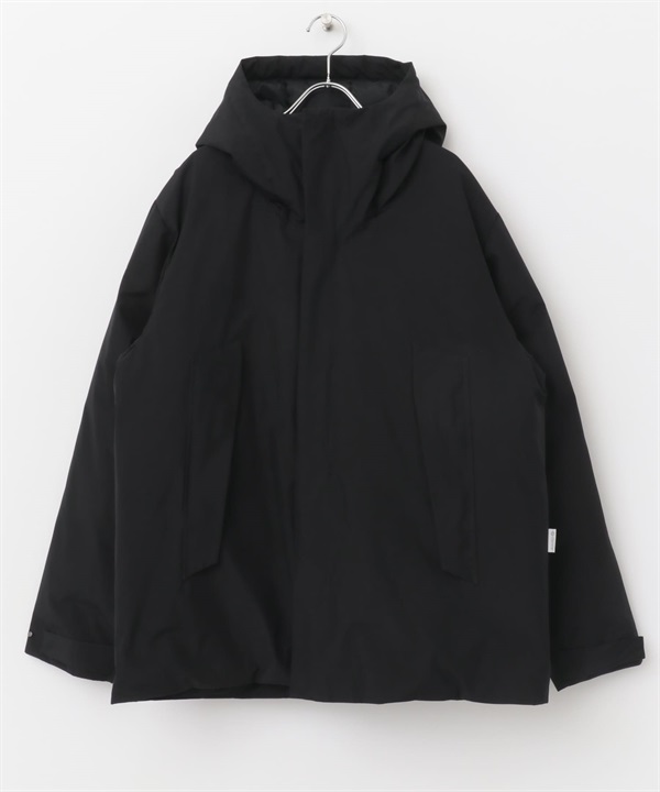 【別注】+phenix / WINDSTOPPER by GORE-TEX LABS 連帽羽絨外套(黑色-M-BLACK)