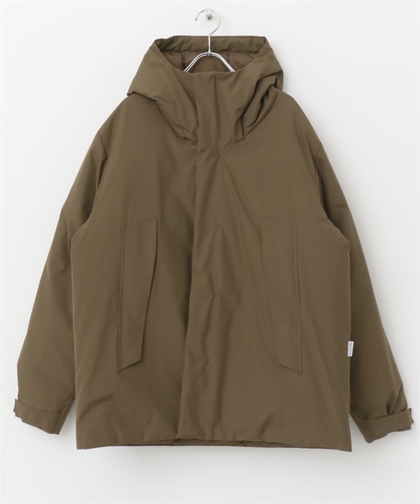【別注】+phenix / WINDSTOPPER by GORE-TEX LABS 連帽羽絨外套(棕色-M-BROWN)