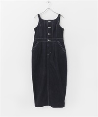 【別注】Lee × ROSSO 氣球剪裁牛仔洋裝(靛青色-S-INDIGO BLUE)