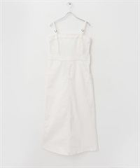 【別注】Lee × ROSSO 細肩帶牛仔洋裝(白色-XS-WHITE)