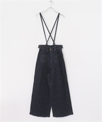 【別注】Lee × ROSSO 彈性牛仔吊帶褲(靛青色-XS-INDIGO BLUE)