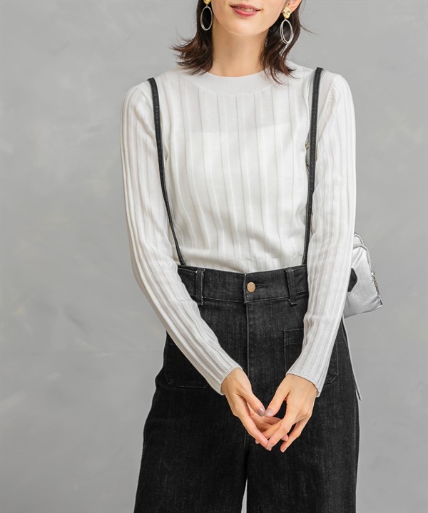 【別注】Lee × ROSSO 彈性牛仔吊帶褲