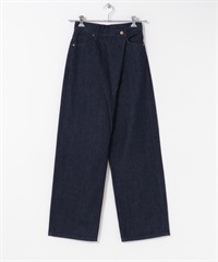 【別注】Lee × ROSSO 日本製正面打褶牛仔褲(牛仔原色-M-ONE WASH)