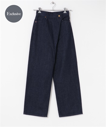 【別注】Lee × ROSSO 日本製正面打褶牛仔褲