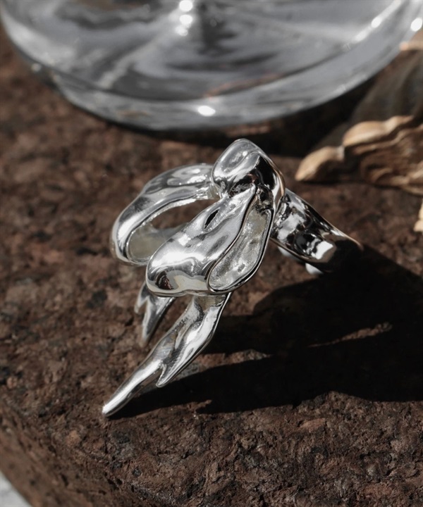 Soierie / Ribbon large ring