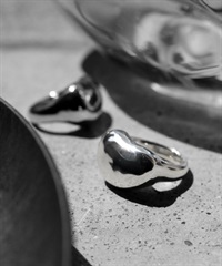 Soierie / Drop pinky ring(銀色-約4號-SILVER)