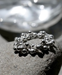 Soierie / Pome chain simple ring(銀色-約13號-SILVER)
