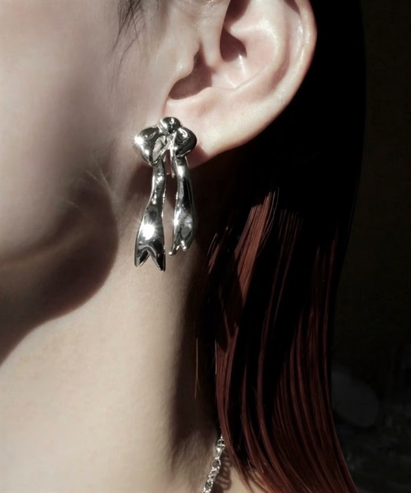Soierie / Ribbon small earing  (2p)