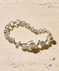 Soierie / Rose hook bracelet(銀色-one-SILVER)