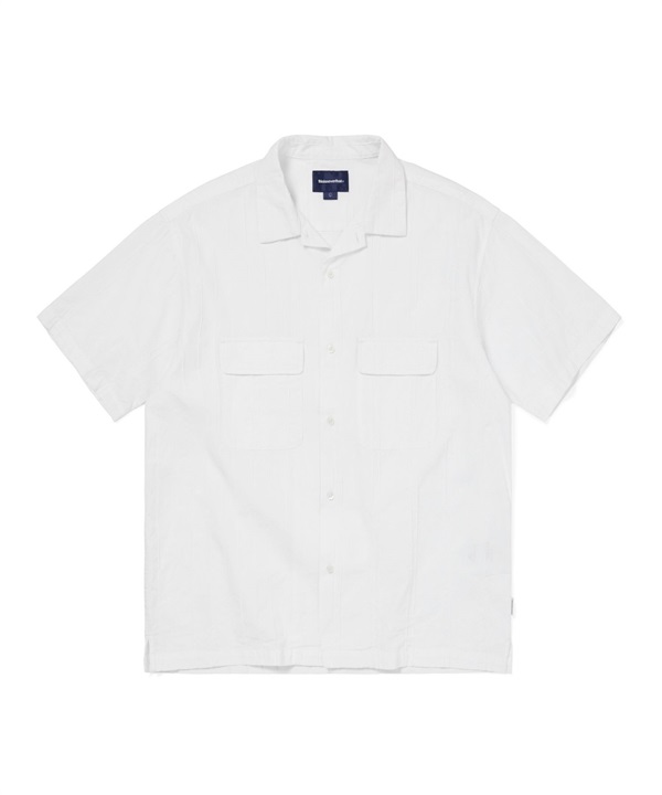 thisisneverthat / Crazy Pleated S/S Shirt(白色-M-WHITE)