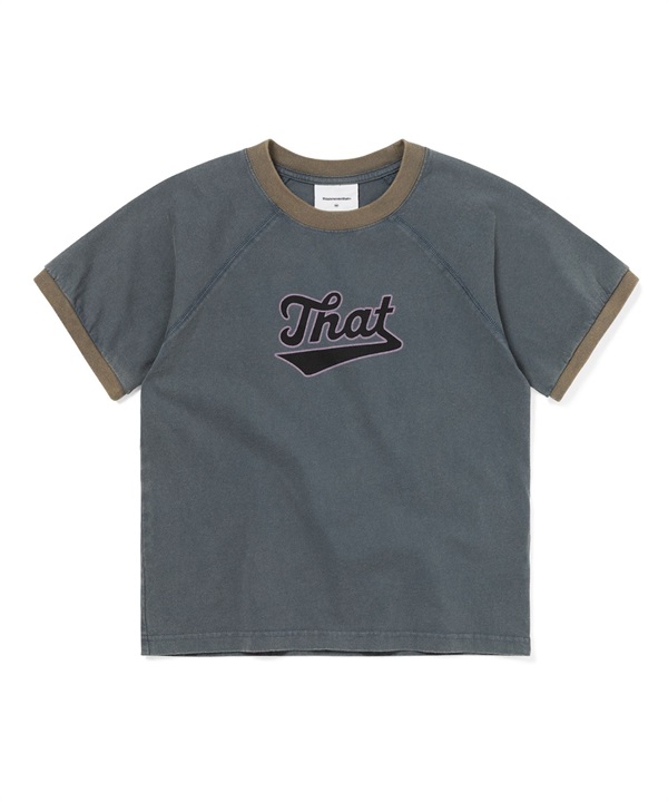 thisisneverthat / Faded Raglan W Tee(灰藍色-S-INDIGO BLUE)