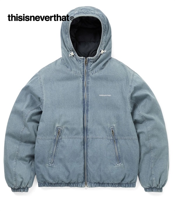 thisisneverthat / Denim Down Puffer Jacket(牛仔原色-M-LIGHT BLUE)