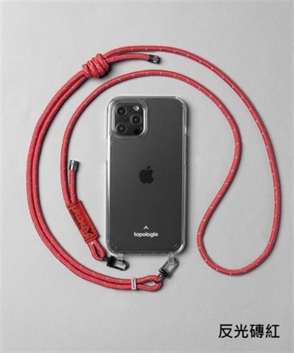 Topologie Verdon 繩索背帶手機殼(反光磚紅(BRR)-iPhone 11-反光磚紅(BRR))
