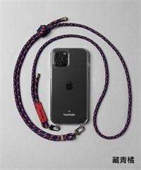 Topologie Verdon 繩索背帶手機殼(藏青橘(NVO)-iPhone 11-藏青橘(NVO))