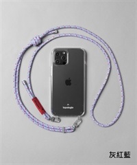 Topologie Verdon 繩索背帶手機殼(灰紅藍(GRB)-iPhone 11-灰紅藍(GRB))