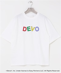 URBAN RESEARCH iD / DEVO LOGO T恤(白色-M-WHITE)
