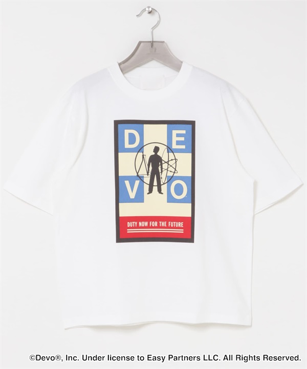 URBAN RESEARCH iD / DEVO DUTY NOW T恤(白色-M-WHITE)