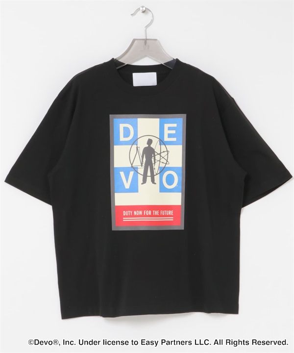 URBAN RESEARCH iD / DEVO DUTY NOW T恤(黑色-M-BLACK)