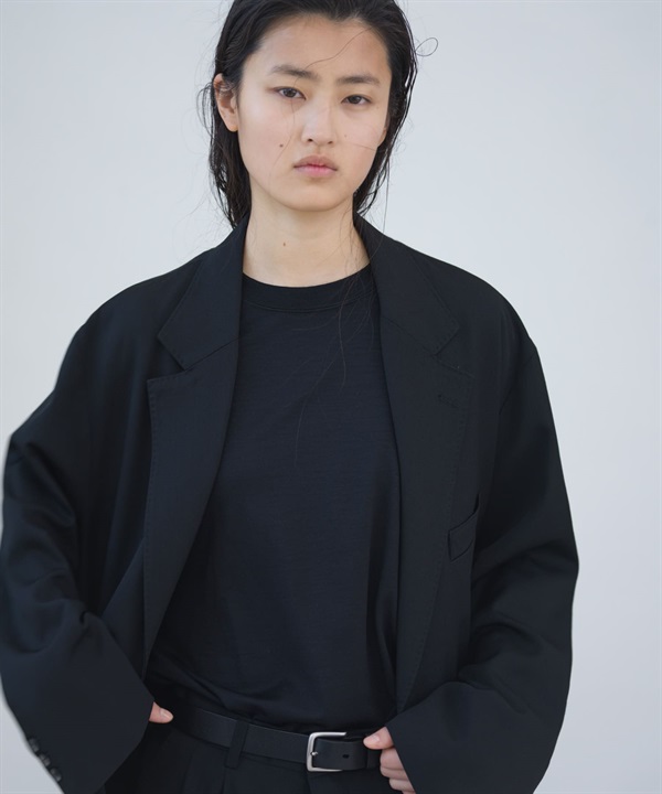 new basic 可機洗美麗諾羊毛短袖T恤