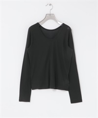 2WAY透膚上衣(炭灰色-FREE-CHARCOAL GRAY)