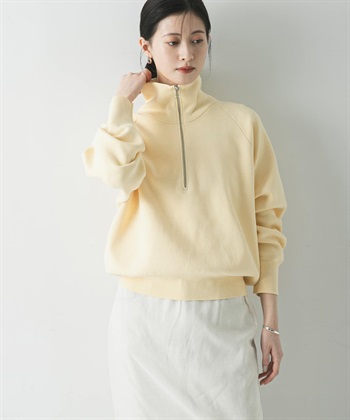 半拉鍊休閒針織衫