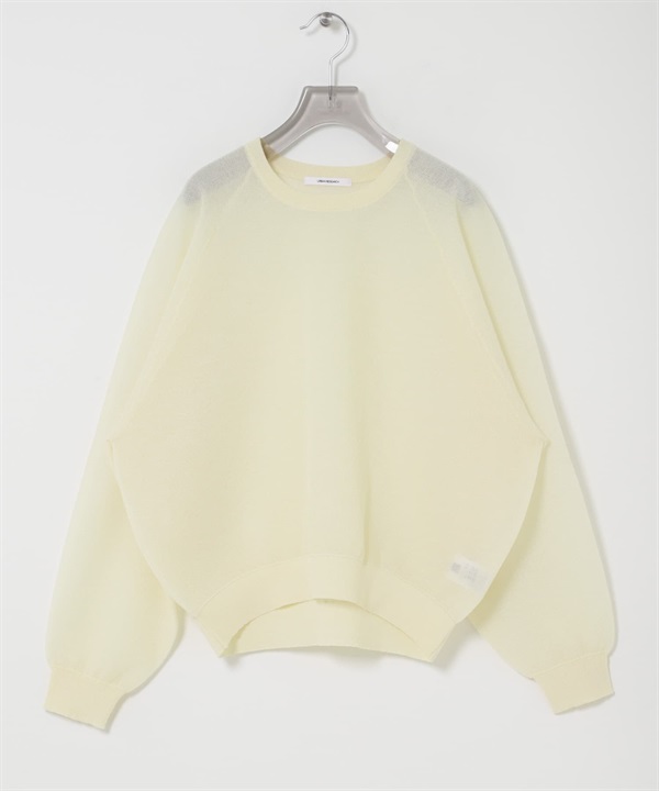 混麻料鬆軟感針織衫(象牙白-FREE-IVORY)