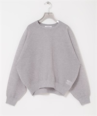 混麻料鬆軟感針織衫(灰色-FREE-GRAY)