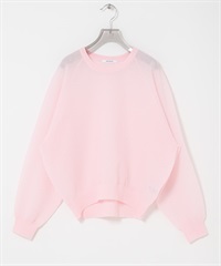 混麻料鬆軟感針織衫(粉紅色-FREE-PINK)