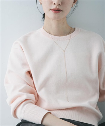 雙面織圓領針織衫