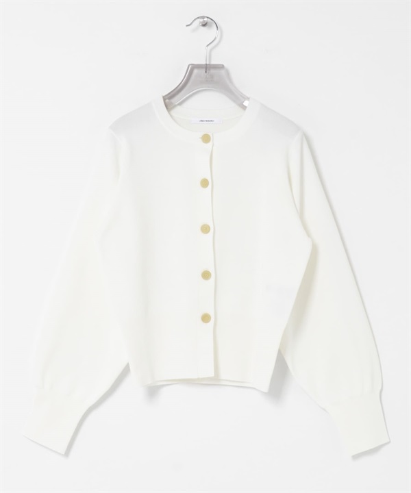 繭型袖開襟衫(米白色-FREE-OFF WHITE)