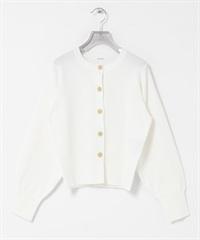 繭型袖開襟衫(米白色-FREE-OFF WHITE)