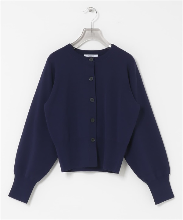 繭型袖開襟衫(藏青色-FREE-NAVY)