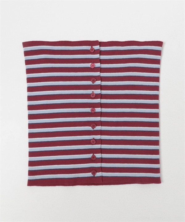 多彩橫紋針織背心(紅色-FREE-其他紅色)